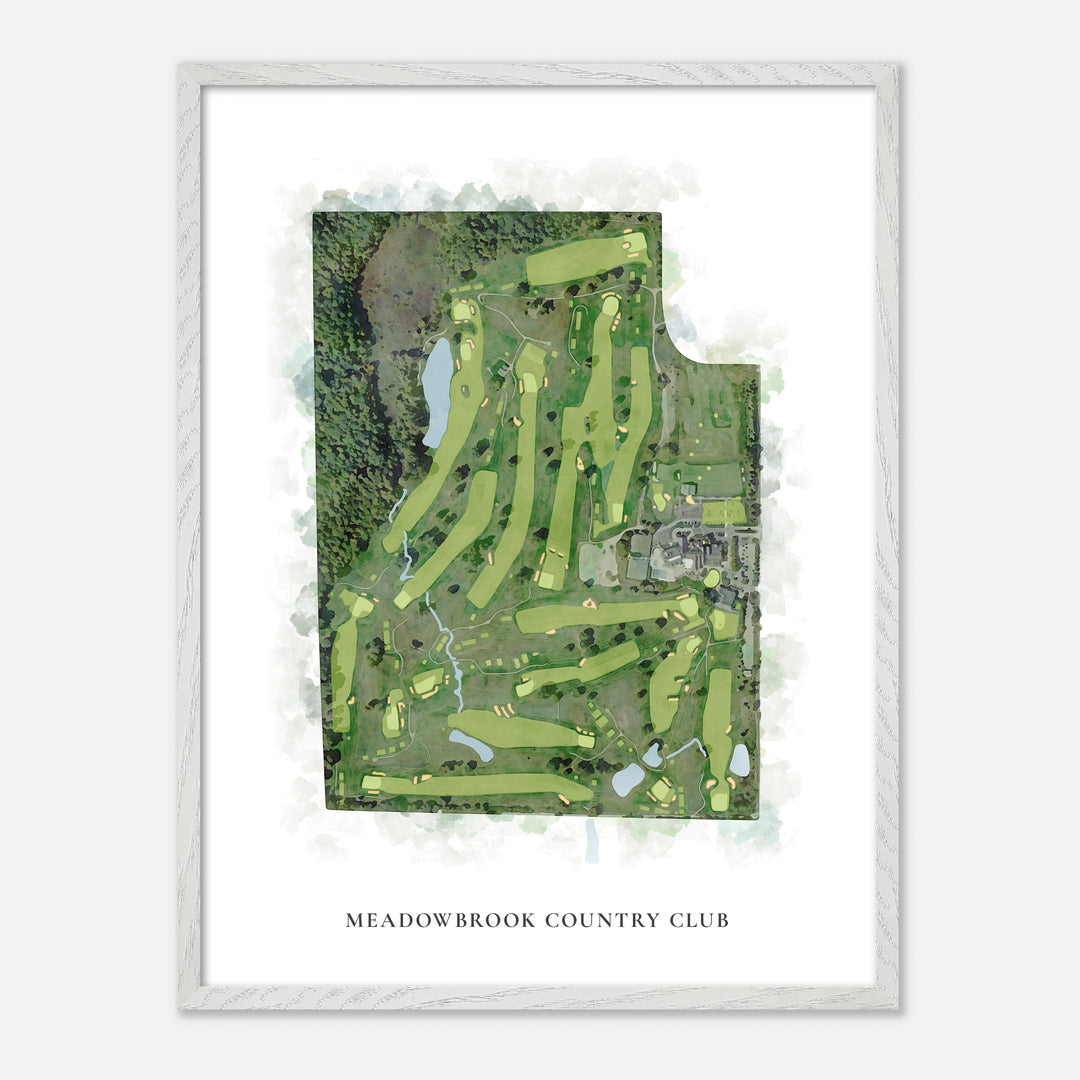 Print of Meadowbrook Country Club Classic Map