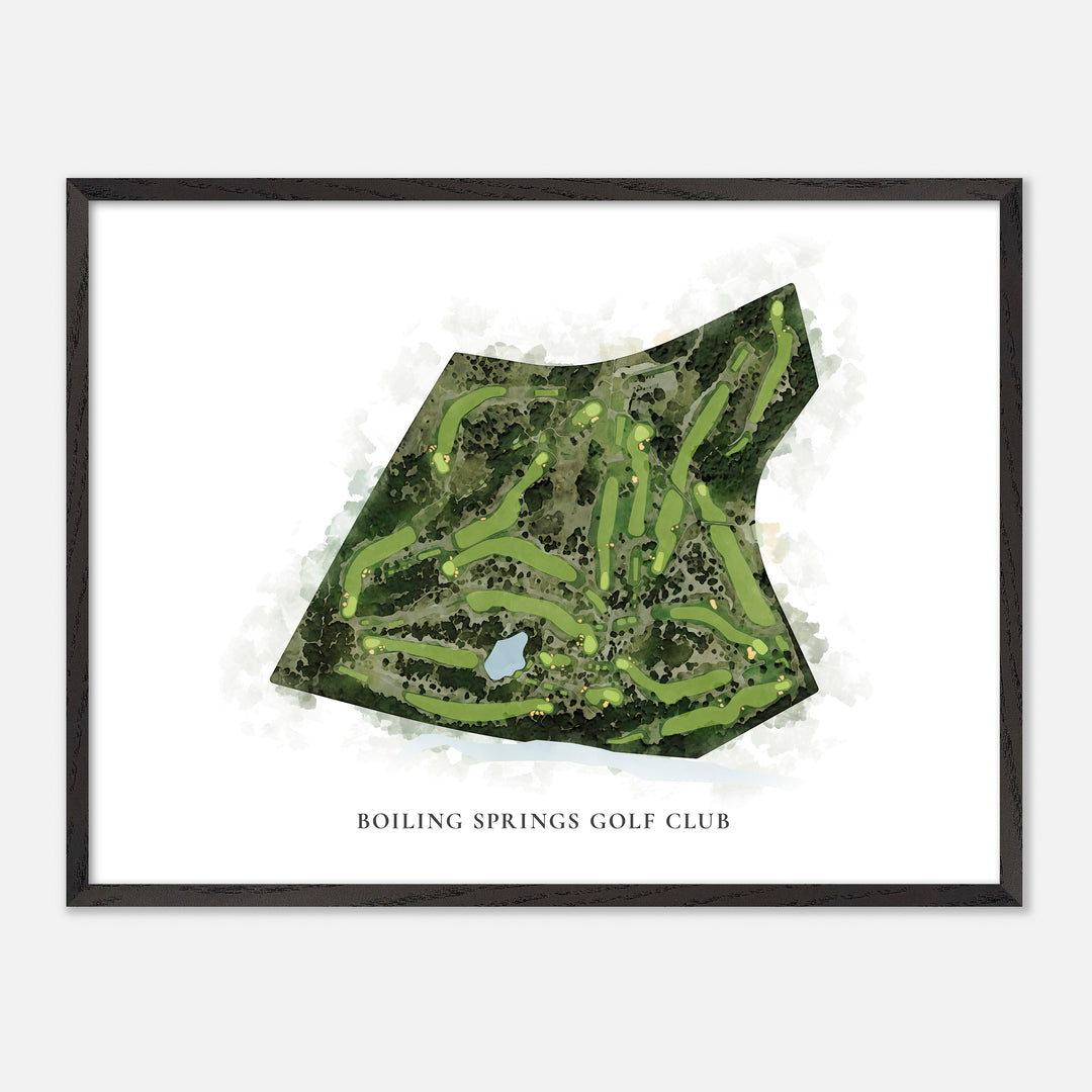 Print of Boiling Springs Golf Club Classic Map