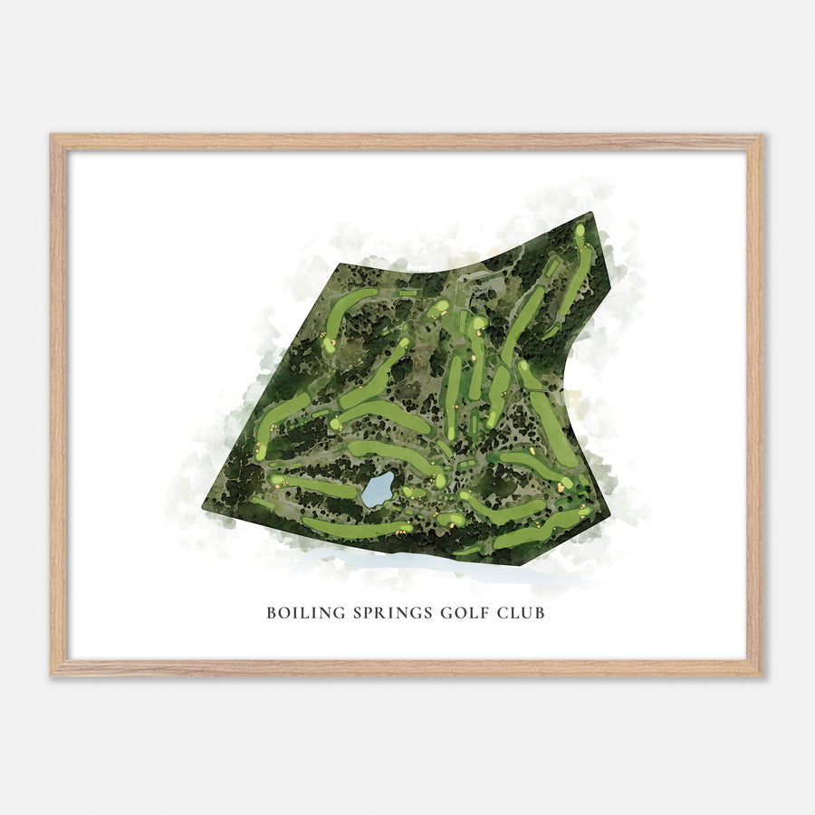 Print of Boiling Springs Golf Club Classic Map