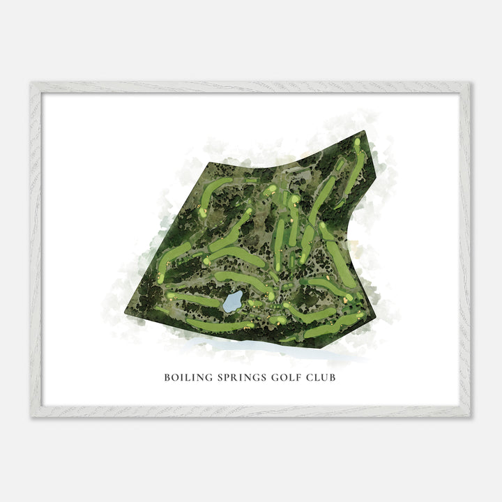 Print of Boiling Springs Golf Club Classic Map