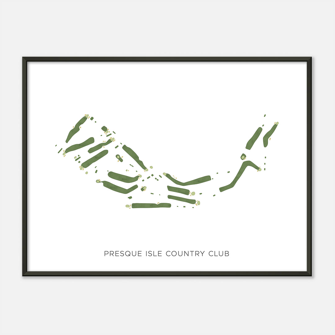 Print of Presque Isle Country Club Modern Map