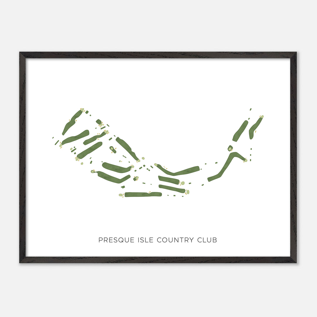 Print of Presque Isle Country Club Modern Map