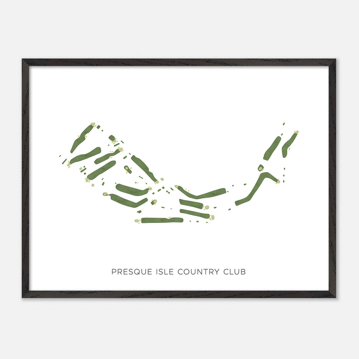 Print of Presque Isle Country Club Modern Map