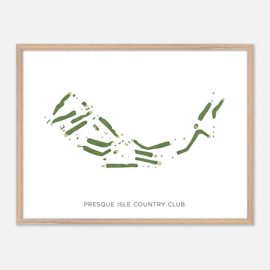 Print of Presque Isle Country Club Modern Map