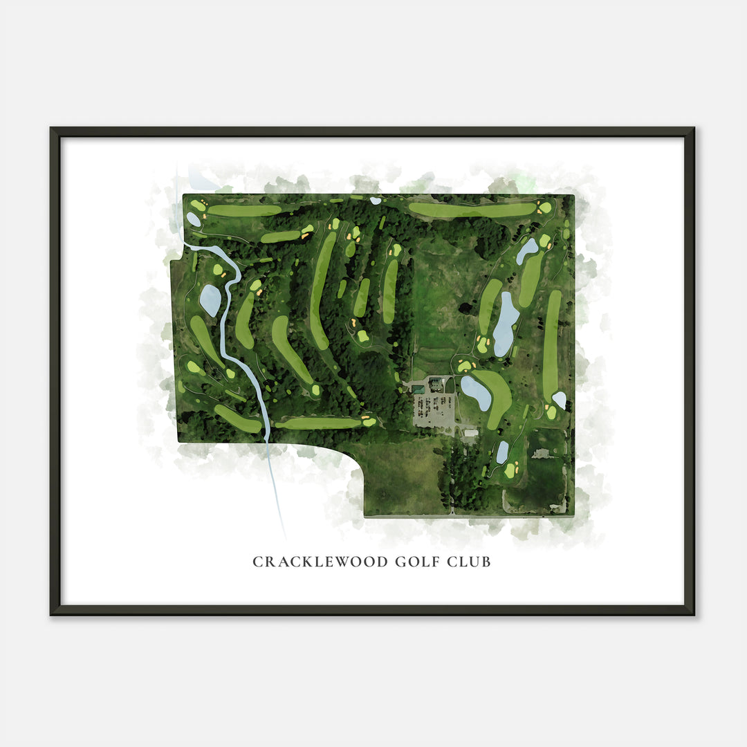Print of Cracklewood Golf Club Classic Map