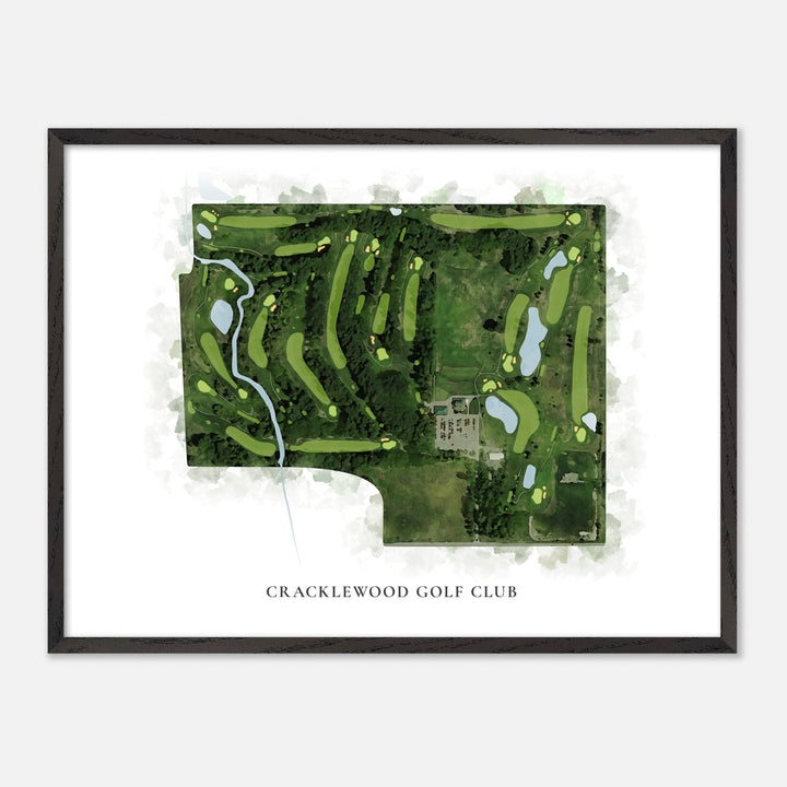 Print of Cracklewood Golf Club Classic Map