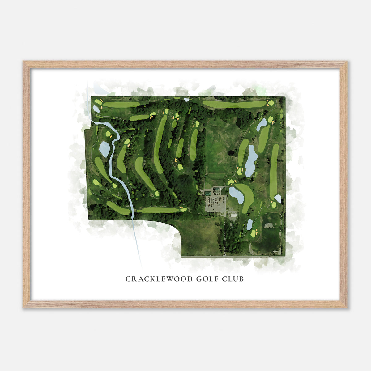 Print of Cracklewood Golf Club Classic Map