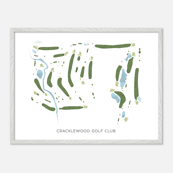 Print of Cracklewood Golf Club Modern Map