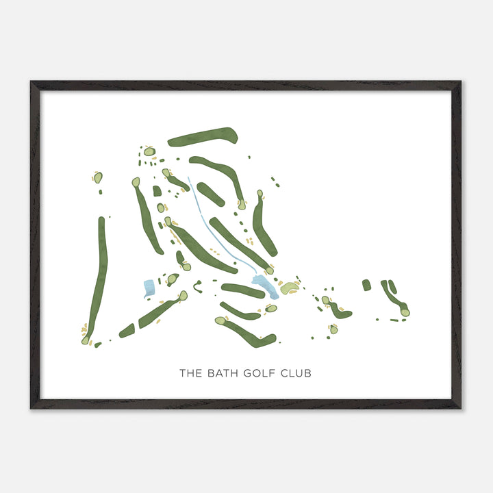 Print of The Bath Golf Club Modern Map