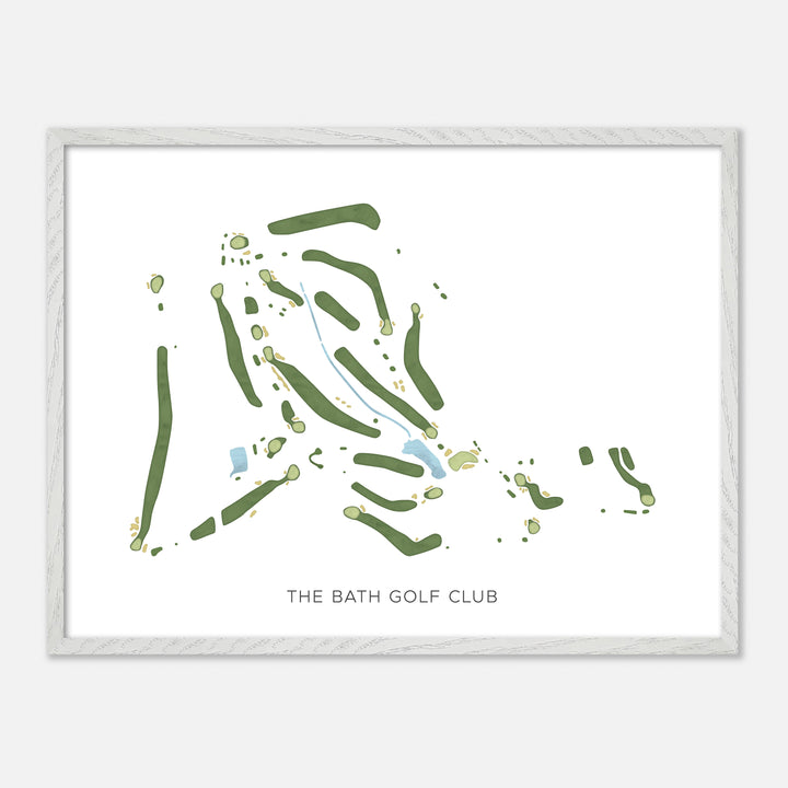 Print of The Bath Golf Club Modern Map