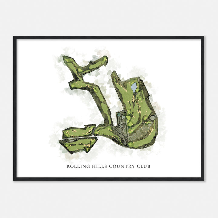 Print of Rolling Hills Country Club Classic Map
