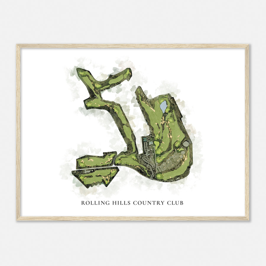 Print of Rolling Hills Country Club Classic Map