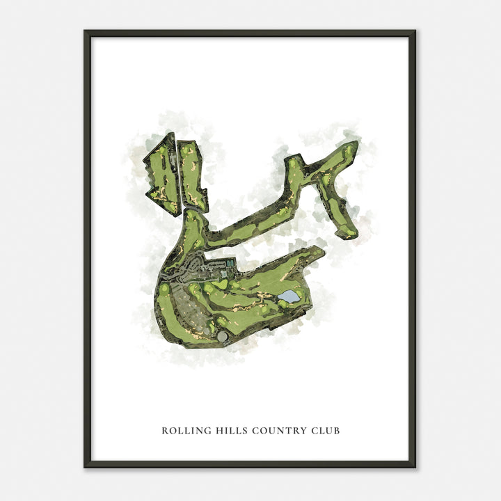 Print of Rolling Hills Country Club Classic Map