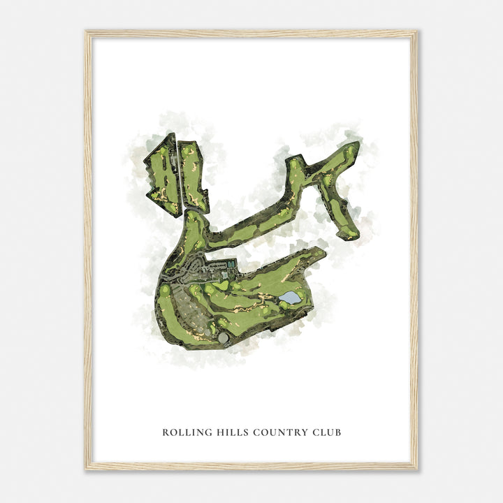 Print of Rolling Hills Country Club Classic Map