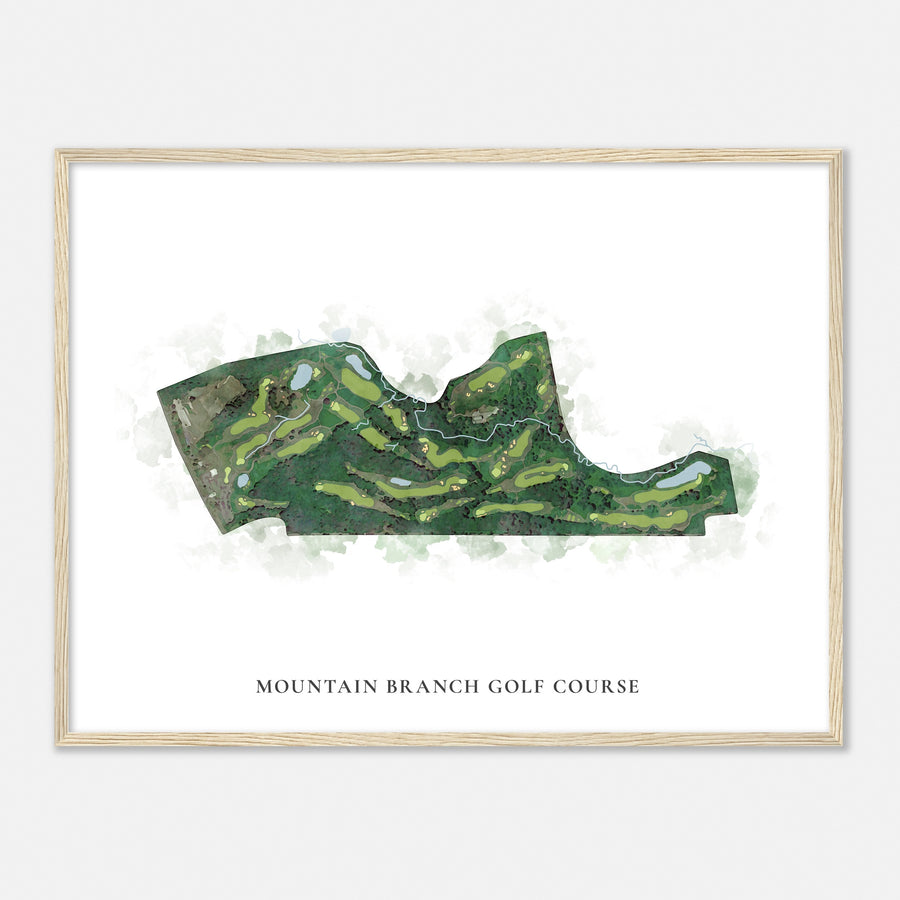 Print of Mountain Branch Golf Course Classic Map
