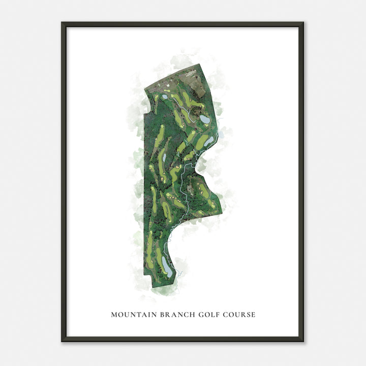 Print of Mountain Branch Golf Course Classic Map