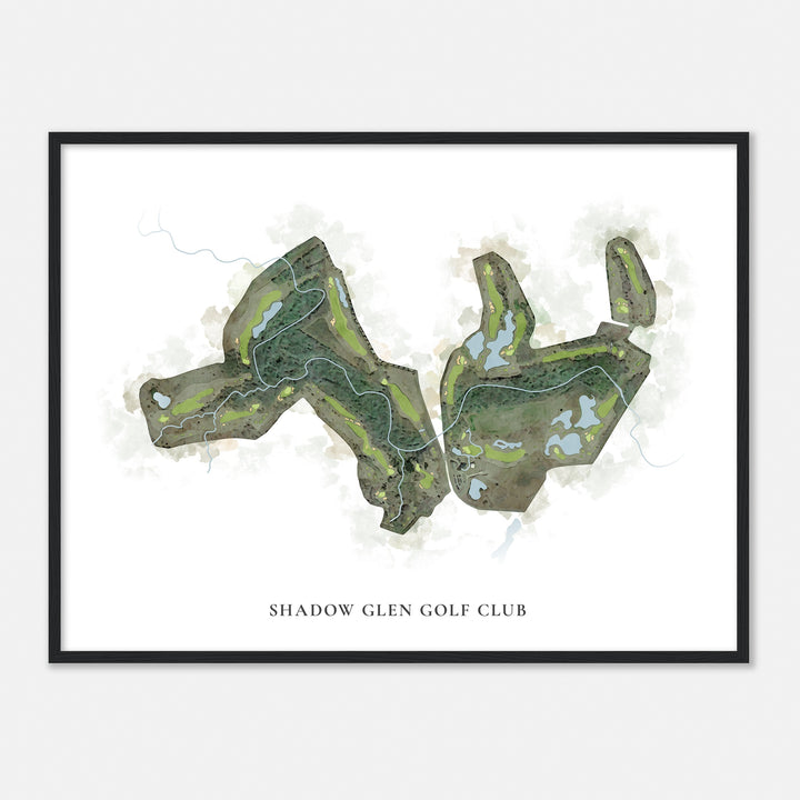 Print of Shadow Glen Golf Club Classic Map
