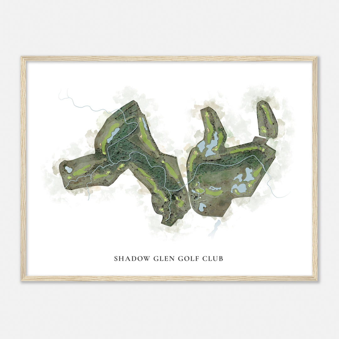 Print of Shadow Glen Golf Club Classic Map