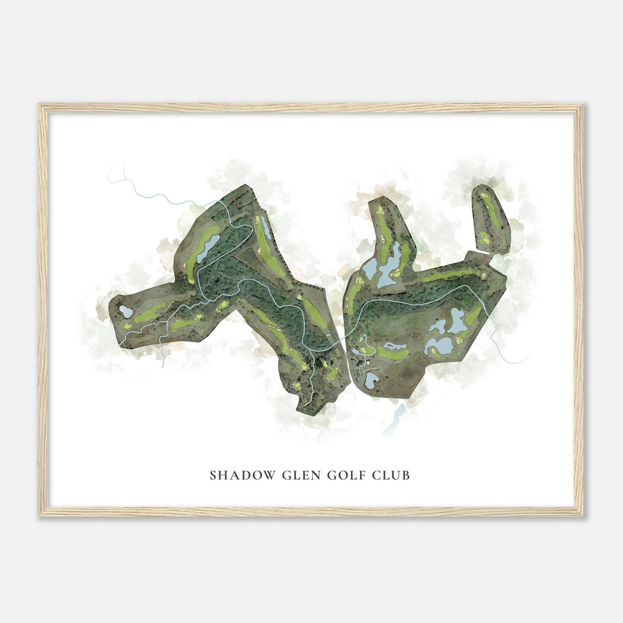 Print of Shadow Glen Golf Club Classic Map
