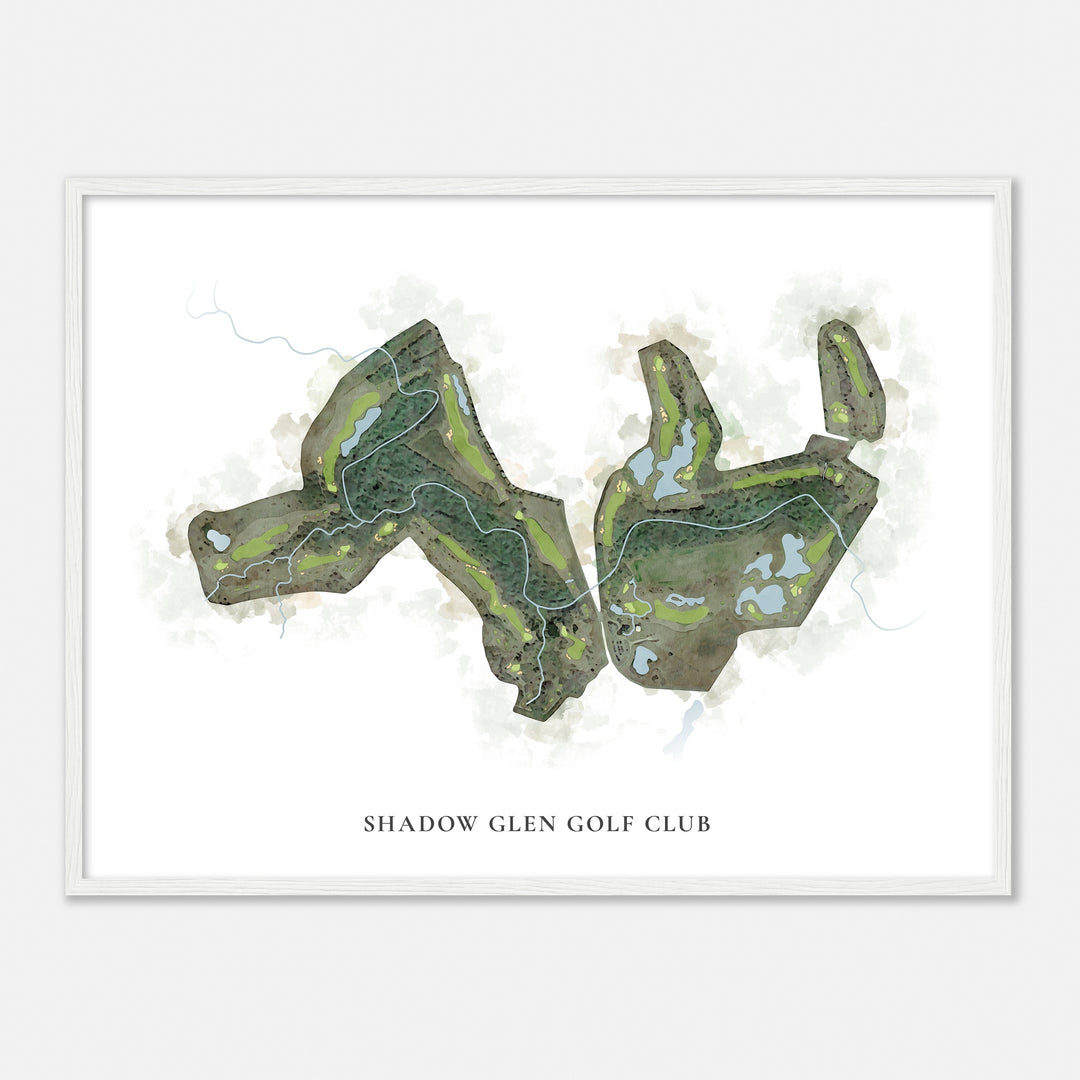 Print of Shadow Glen Golf Club Classic Map