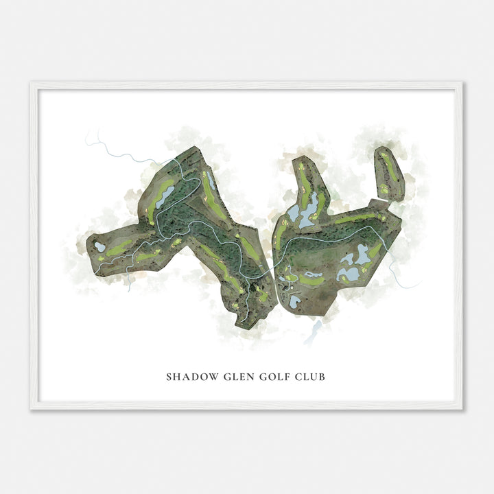 Print of Shadow Glen Golf Club Classic Map