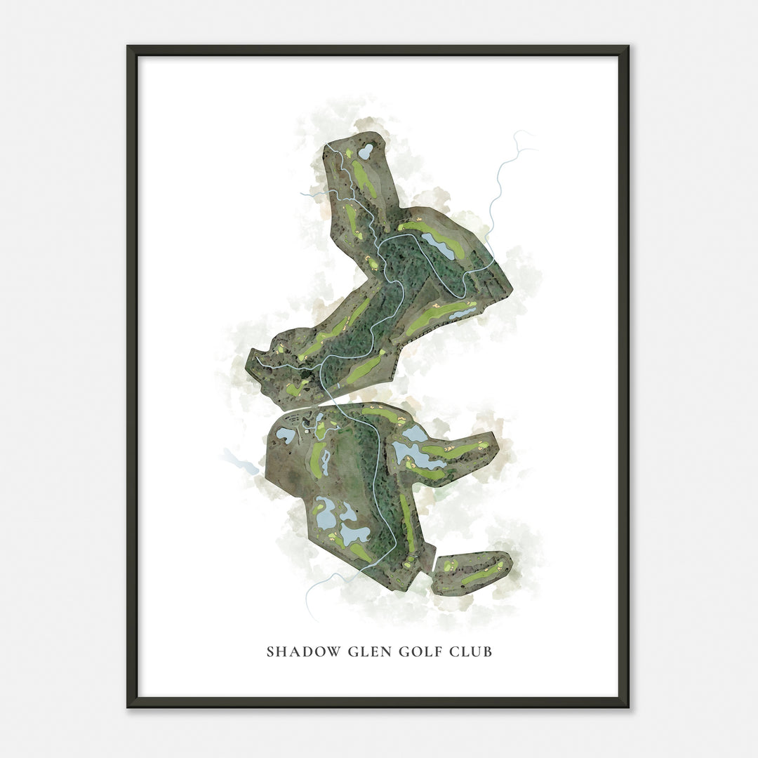 Print of Shadow Glen Golf Club Classic Map