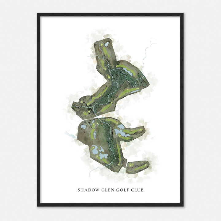 Print of Shadow Glen Golf Club Classic Map