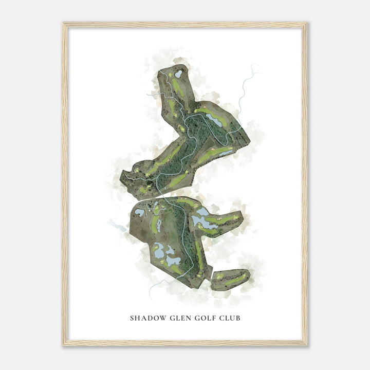 Print of Shadow Glen Golf Club Classic Map