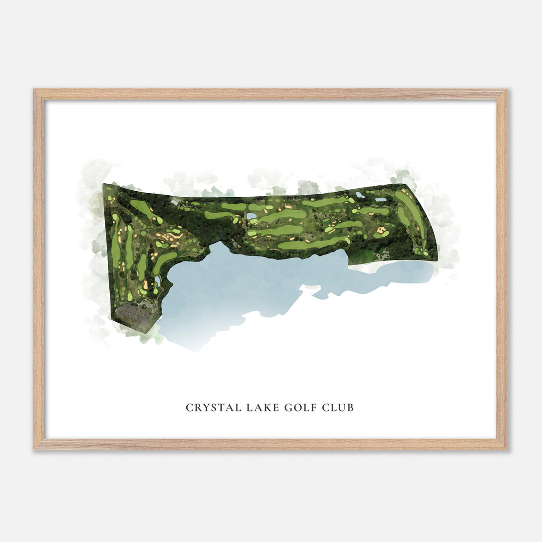 Print of Crystal Lake Golf Club Classic Map