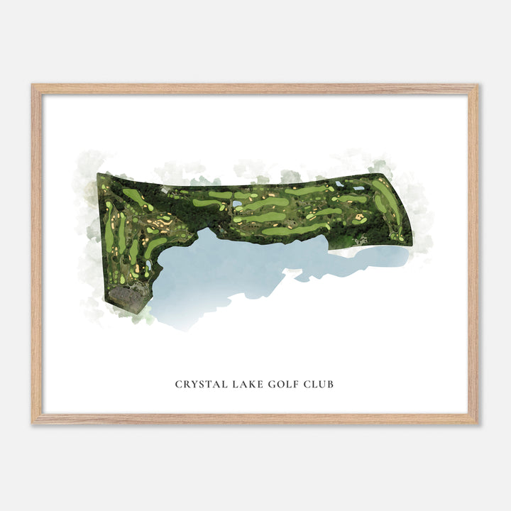 Print of Crystal Lake Golf Club Classic Map