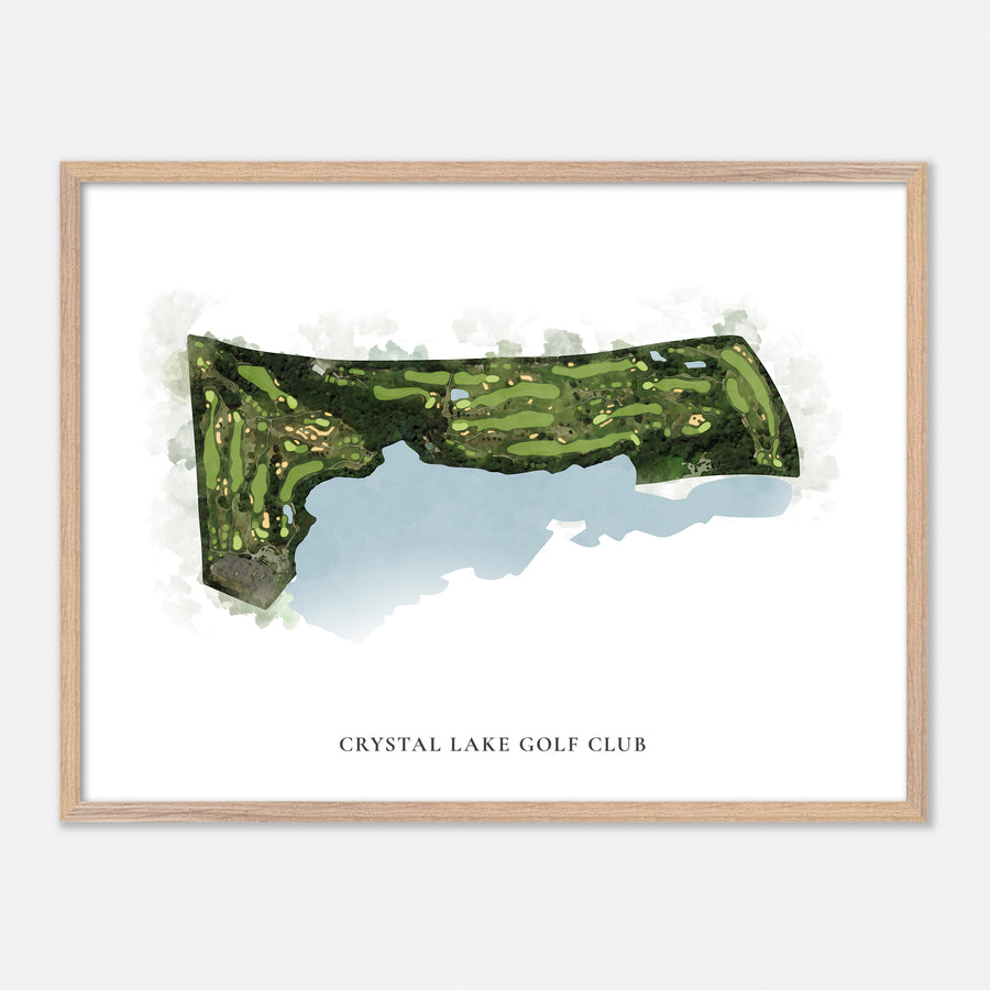 Print of Crystal Lake Golf Club Classic Map