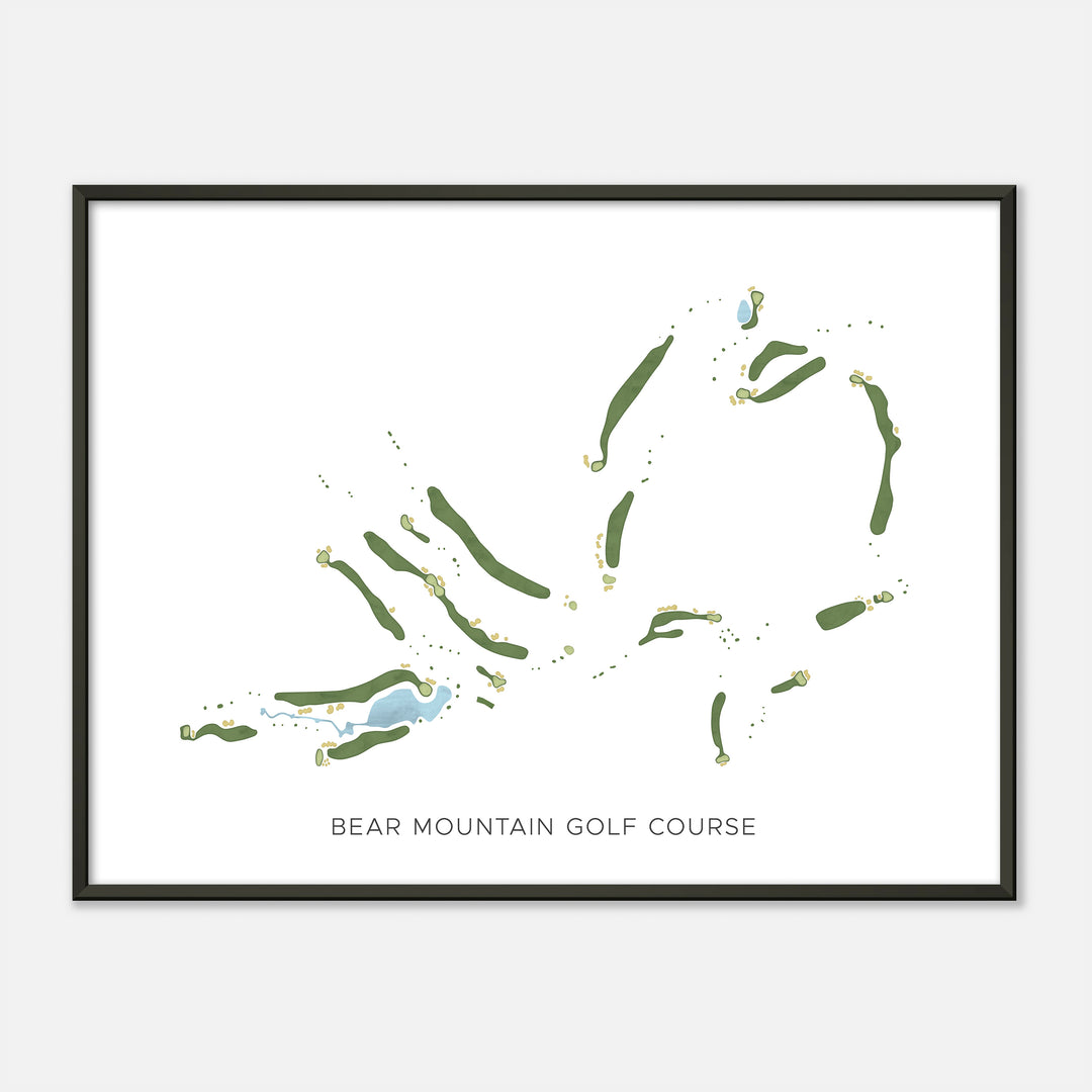 Print of Bear Mountain Golf Course Modern Map
