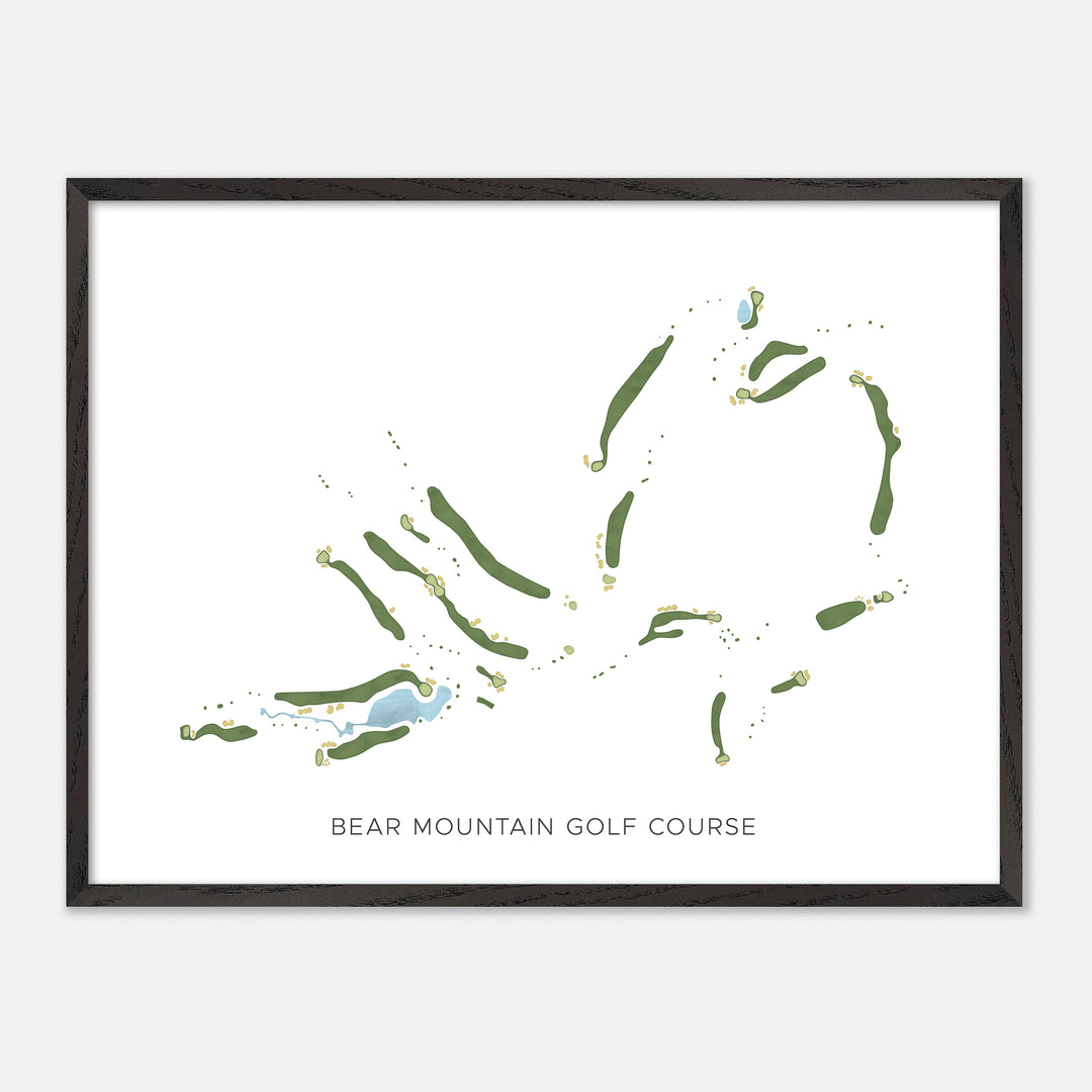 Print of Bear Mountain Golf Course Modern Map