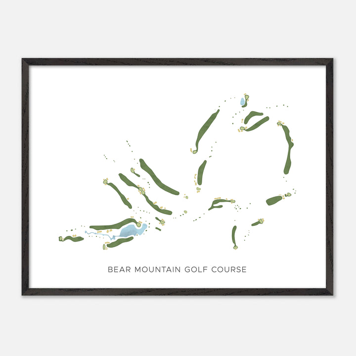 Print of Bear Mountain Golf Course Modern Map