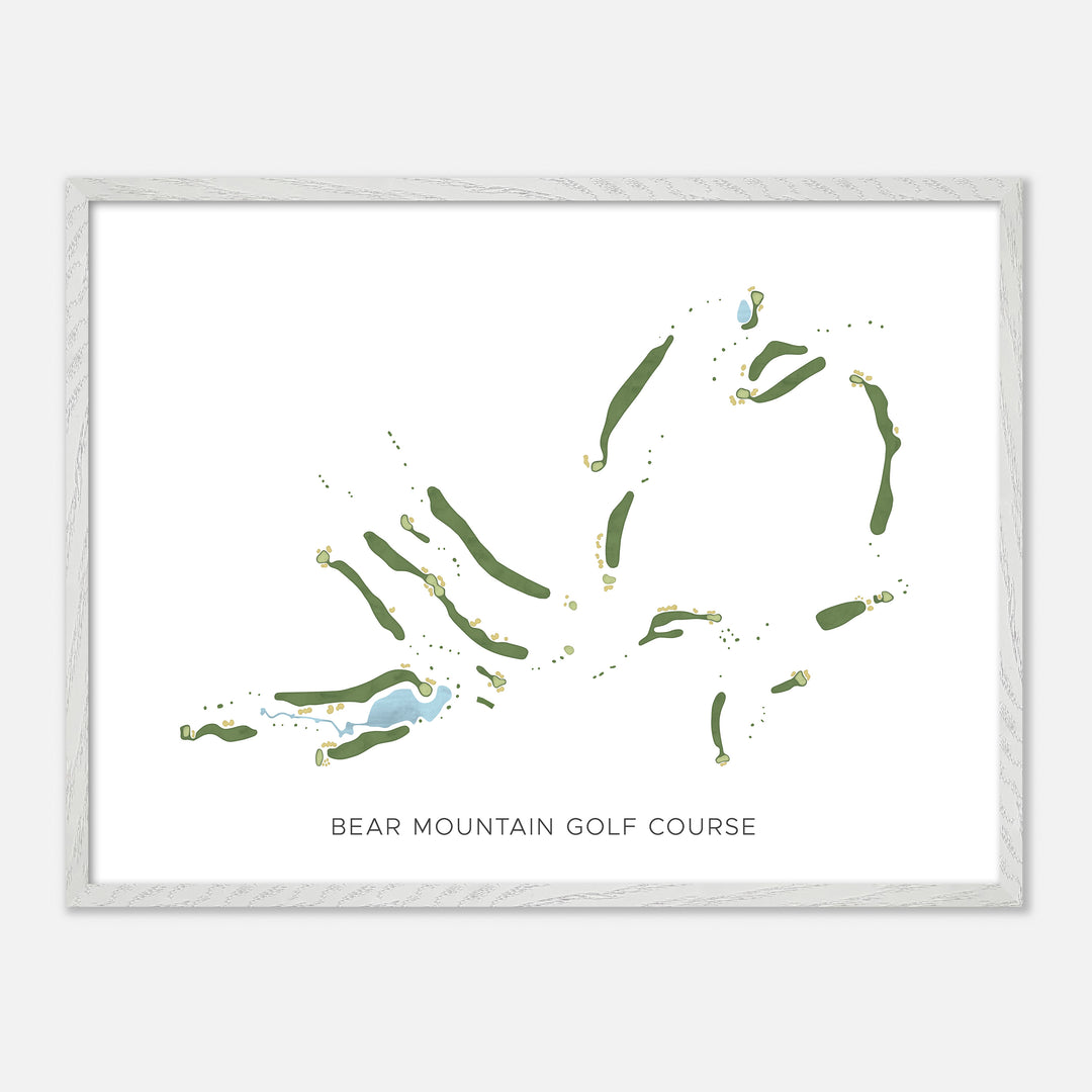 Print of Bear Mountain Golf Course Modern Map