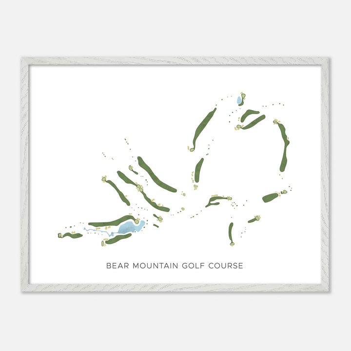 Print of Bear Mountain Golf Course Modern Map