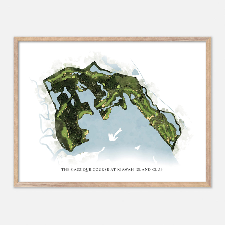 Print of The Cassique Course At Kiawah Island Club Classic Map