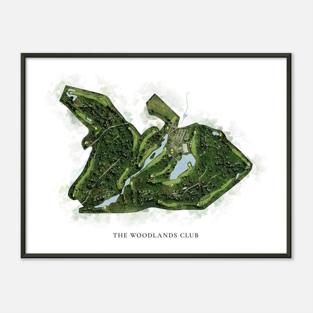 Print of The Woodlands Club Classic Map