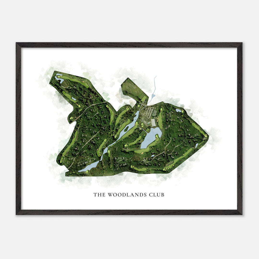 Print of The Woodlands Club Classic Map