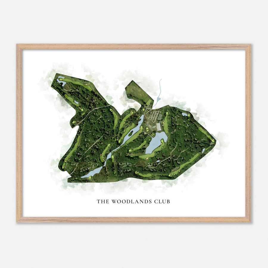 Print of The Woodlands Club Classic Map