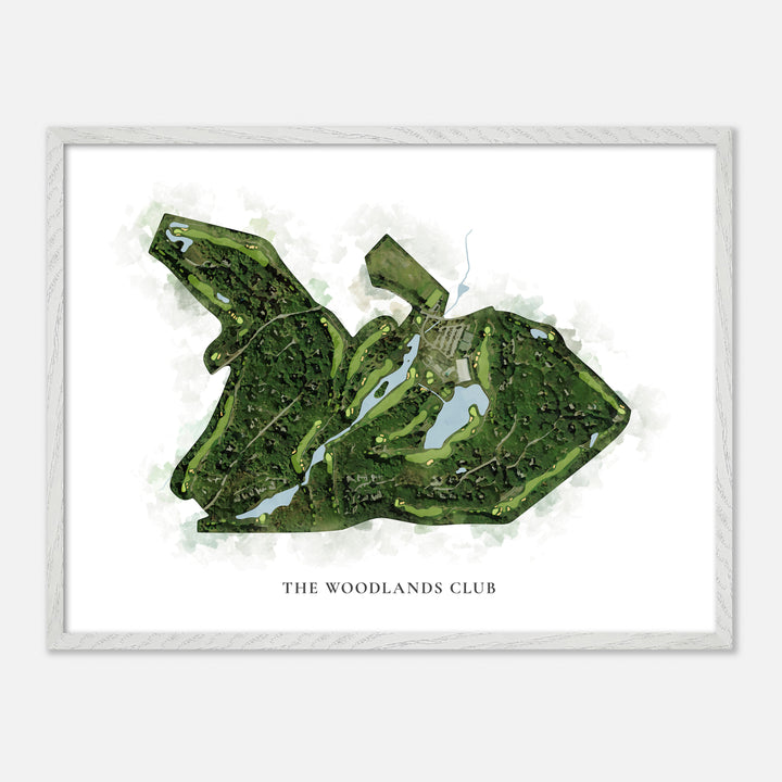 Print of The Woodlands Club Classic Map