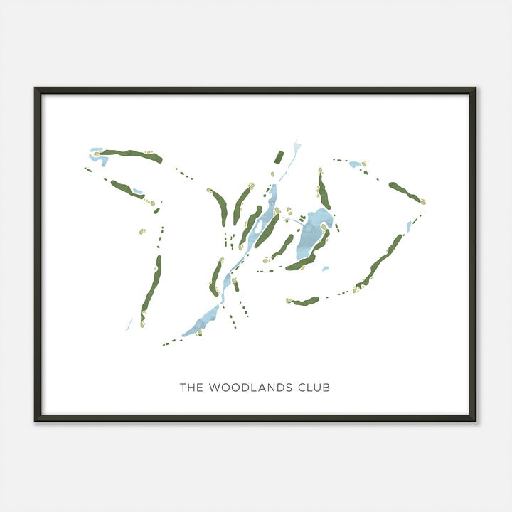 Print of The Woodlands Club Modern Map