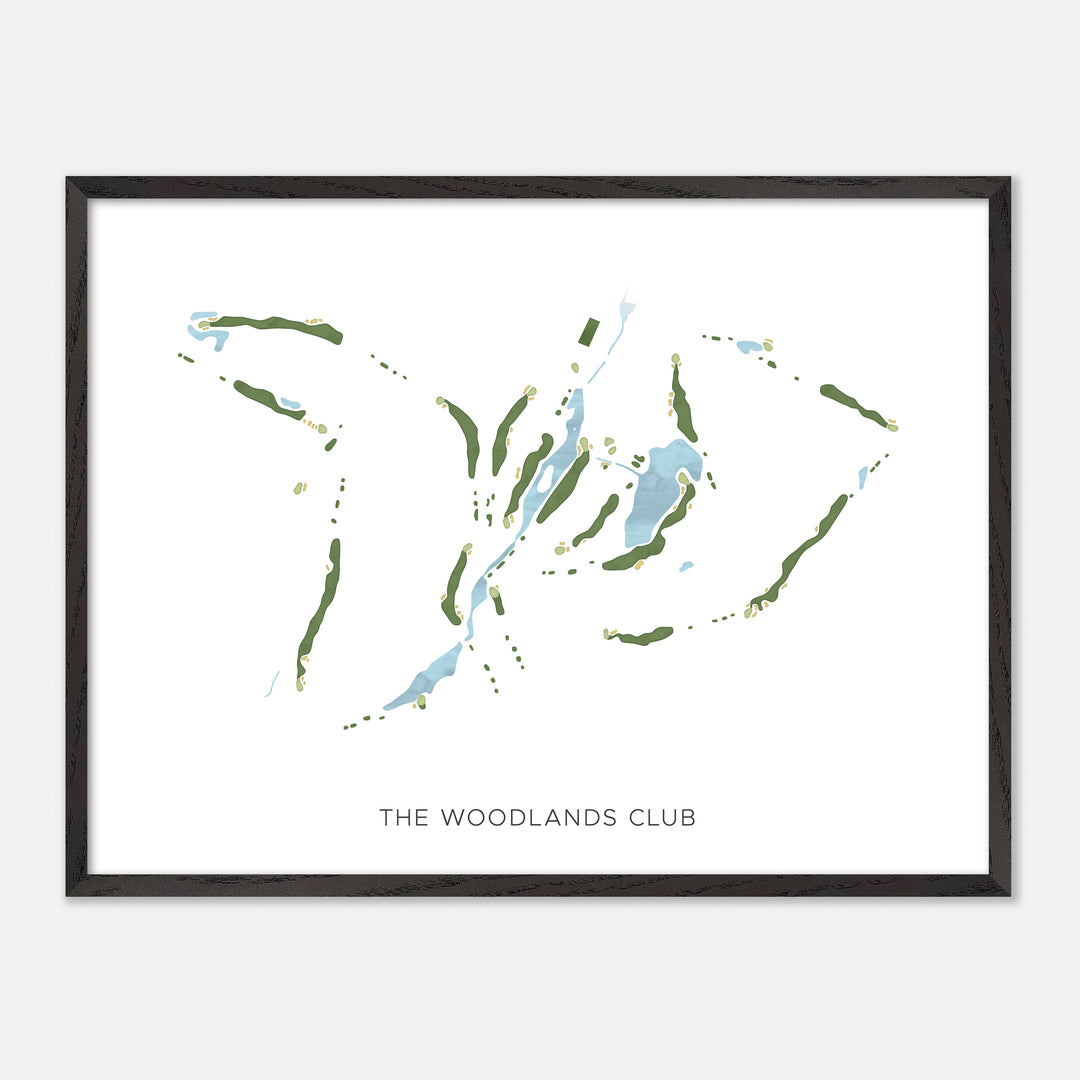 Print of The Woodlands Club Modern Map