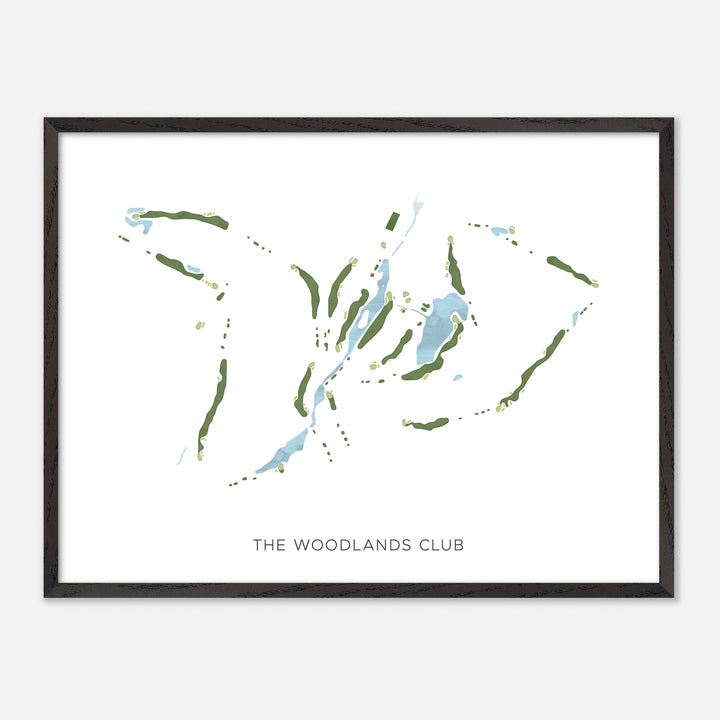 Print of The Woodlands Club Modern Map