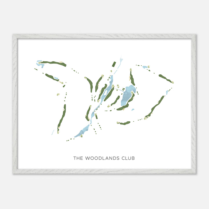 Print of The Woodlands Club Modern Map
