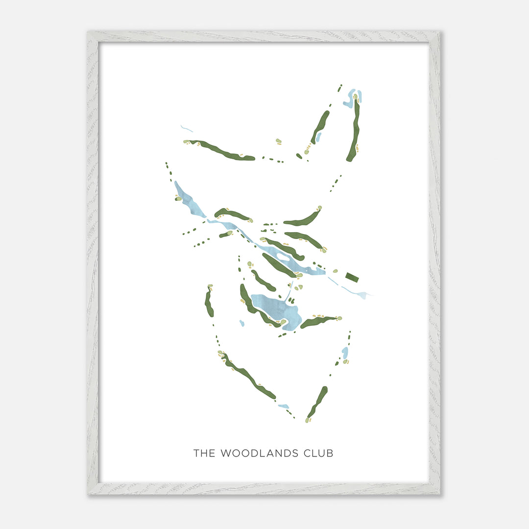 Print of The Woodlands Club Modern Map