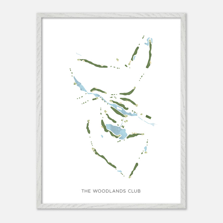 Print of The Woodlands Club Modern Map