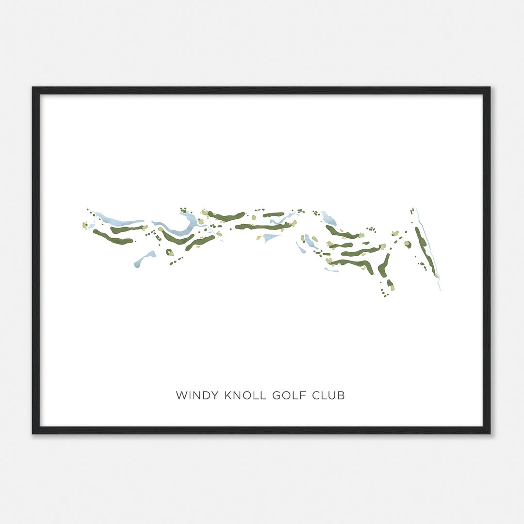 Print of Windy Knoll Golf Club Modern Map