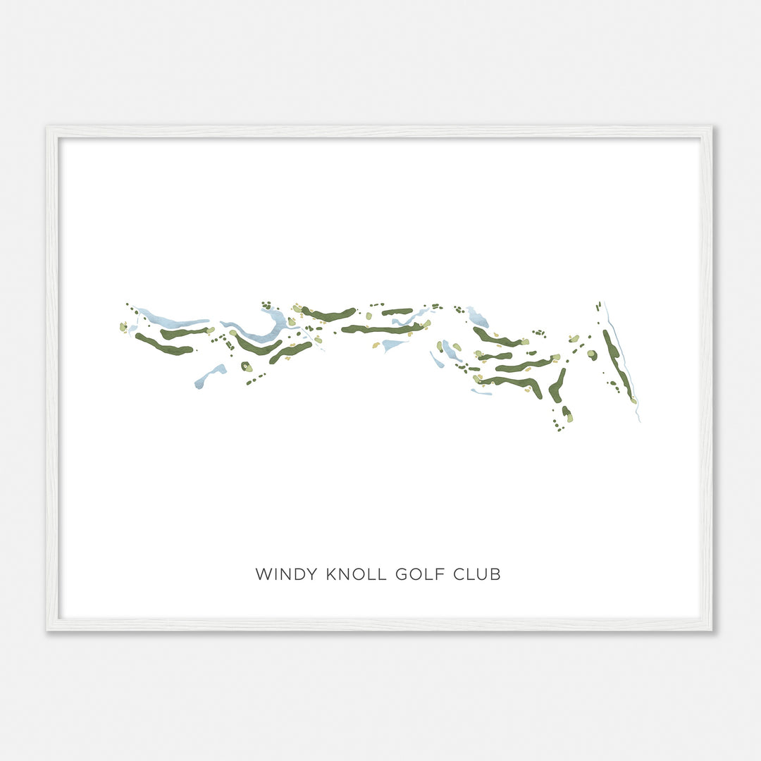 Print of Windy Knoll Golf Club Modern Map