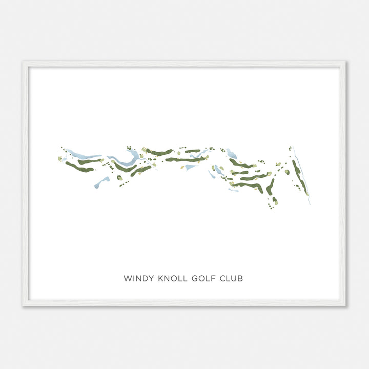 Print of Windy Knoll Golf Club Modern Map